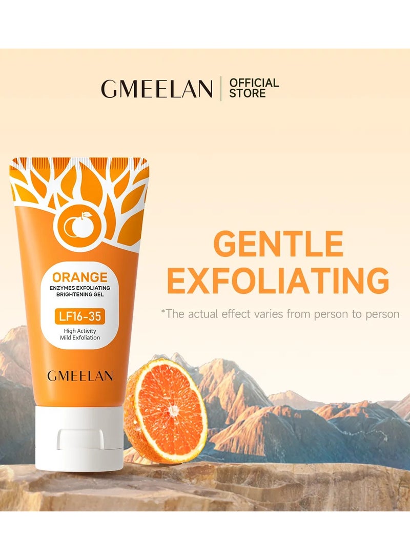 Gmeelan Orange Exfoliating Whitening Gel, Orange Exfoliating Gel Scrub, Exfoliating Whitening Gel, Orange Whitening Exfoliating Cream