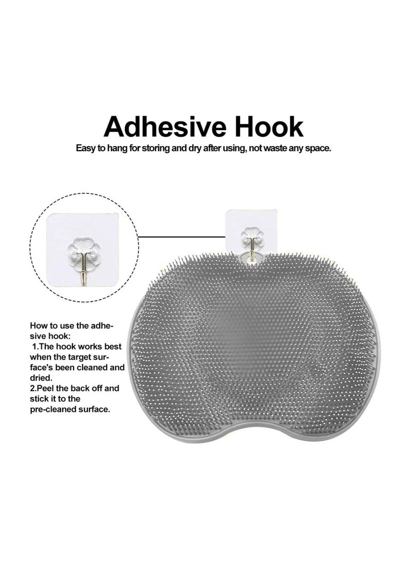 Zikra Foot Scrubber Cleaner Massager Shower Care for Use in Men Women to Improve Circulation Soothe Achy Feet & Reduce Pain Non Slip Suction Cups - Image 3