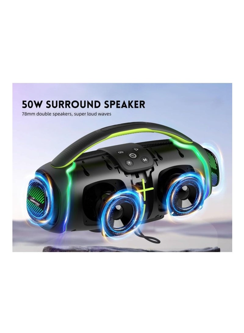 هوبستار مكبر صوت لاسلكي H61 خارجي، صوت متين وقوي للاستخدام في الهواء الطلق - Image 3