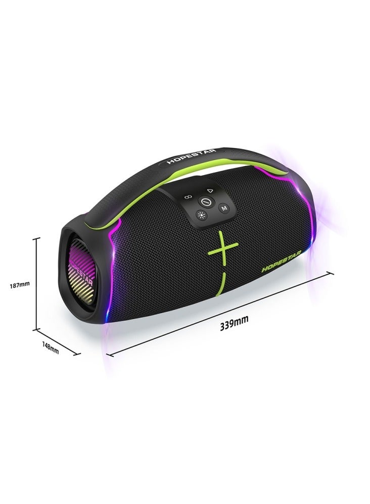 هوبستار مكبر صوت لاسلكي H61 خارجي، صوت متين وقوي للاستخدام في الهواء الطلق - Image 2