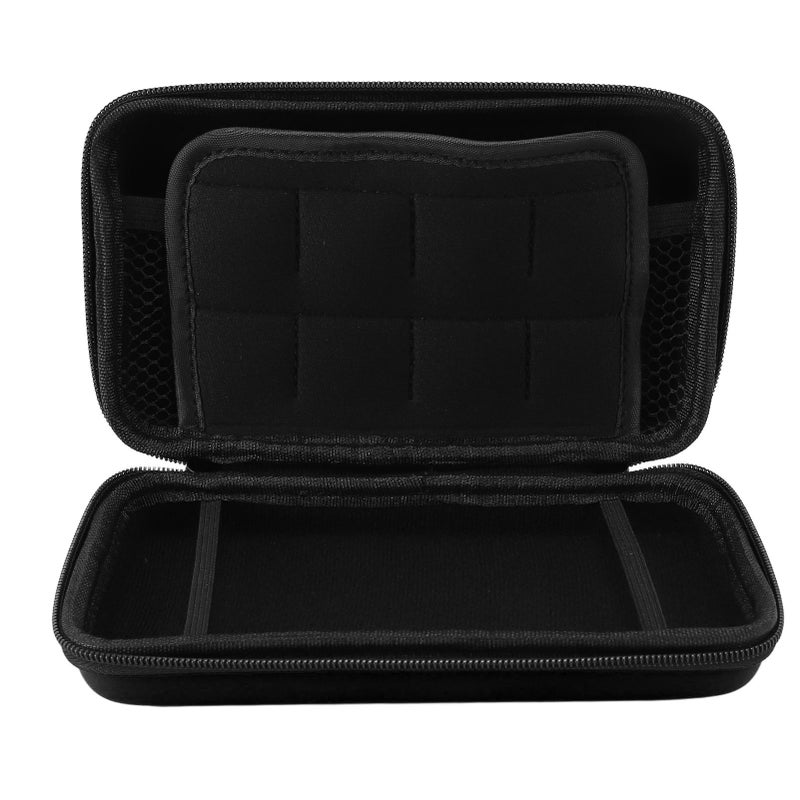 Game Console Carrying Case Portable with 8 Game Slot Inner Pocket Hard Shell Travel Protective Case for New 3DS XL Black - Image 1
