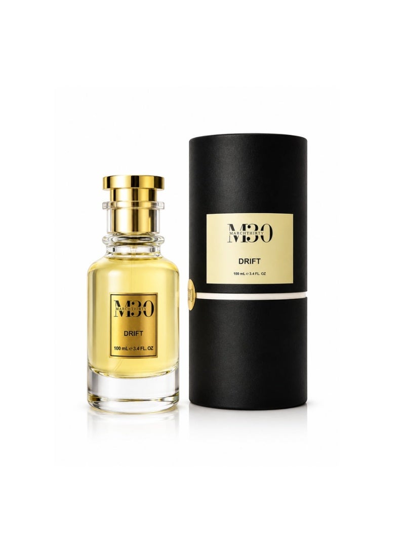 March Thirty MarchThirty M30 Drift Eau De Parfum for Men & Women, 100ml – Fresh Citrus, Green & Amber Fragrance - Image 1