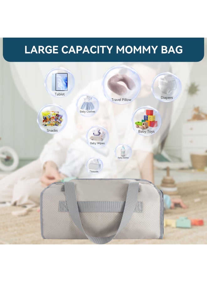 Bukela Toddler Airplane Bed and Travel Bag 2 in 1, Portable Airplane Seat Extender for Kids, Adjustable Footrest Baby Flight Must Haves for Infant Sleeping, Carry On Overnight Bag for Women (Gray) - Image 5