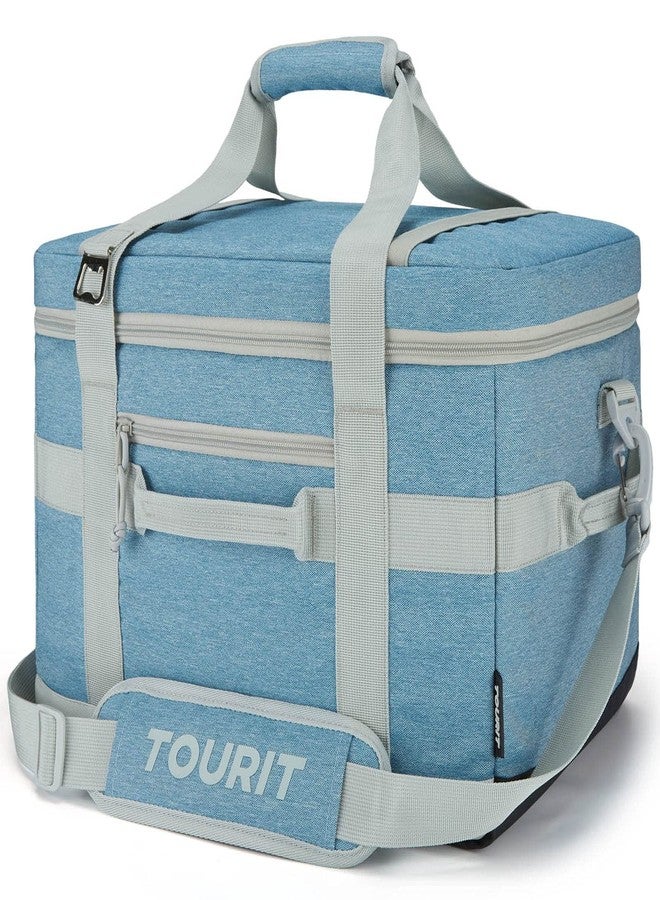 TOURIT Cooler Bag 48-Can Insulated Soft Cooler Large Collapsible Cooler Bag 32L Lunch Coolers for Picnic, Beach, Work, Trip, Light Blue - Image 1