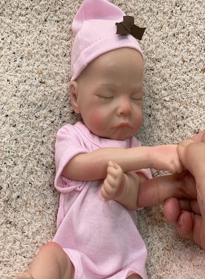 أوتارد دولز دمى أطفال حديثي الولادة من OtardDolls واقعية، مقاس 11 بوصة، دمى أطفال حديثي الولادة واقعية، جسم كامل من السيليكون الناعم، دمى أطفال حديثي الولادة نائمة مصنوعة يدويًا مع مجموعة إكسسوارات للأطفال - Image 5