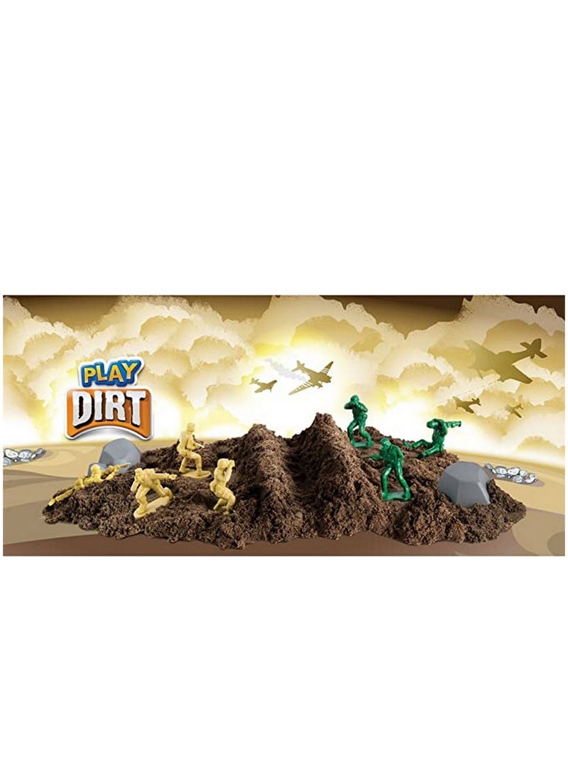 PLAY DIRT Play Dirt Special Forces Bucket Unique Kinetic Dirt Like Sand For Burying and Digging Fun  - Image 2