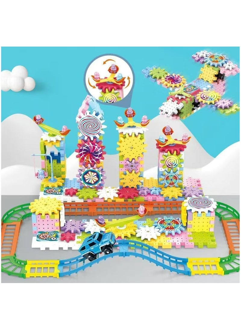 180 piece electric gear toy building block set, suitable for children and toddlers, suitable for interlocking building blocks between children and toddlers - Image 4