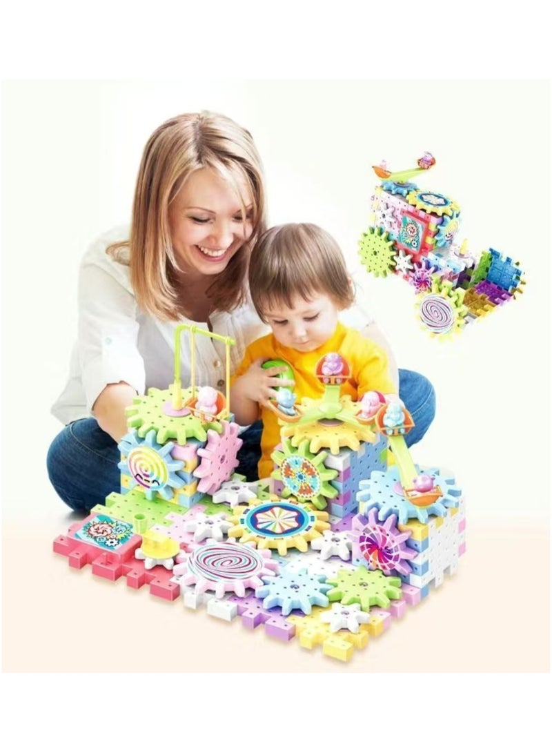 180 piece electric gear toy building block set, suitable for children and toddlers, suitable for interlocking building blocks between children and toddlers - Image 3