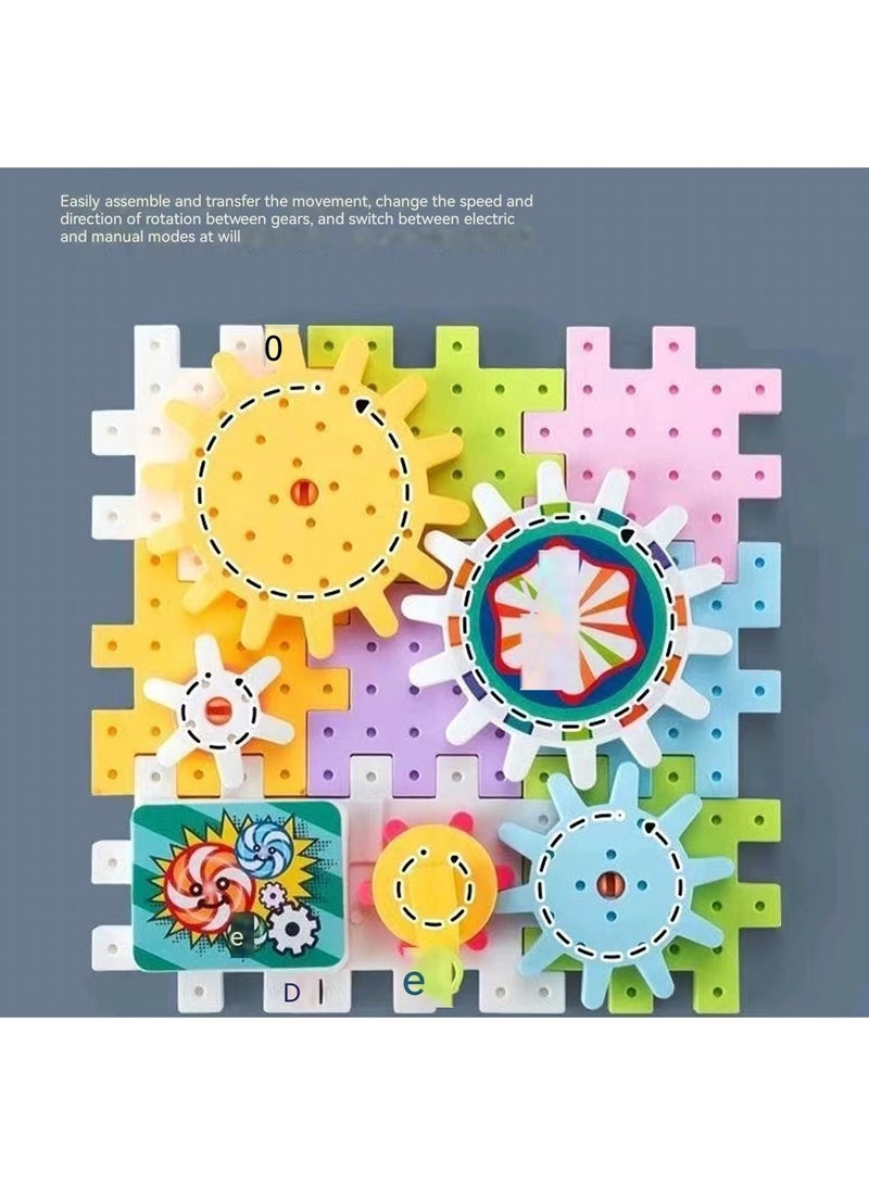180 piece electric gear toy building block set, suitable for children and toddlers, suitable for interlocking building blocks between children and toddlers - Image 5