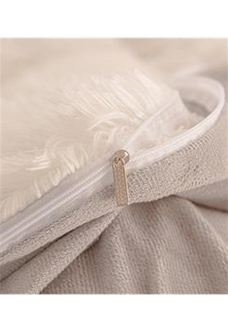 4pcs bedding set 2 pillowcases 1 quilt cover 1 bed sheet four-piece set with creative and fashionable styling warm mink plush - Image 3