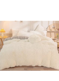 Generic 4pcs bedding set 2 pillowcases 1 quilt cover 1 bed sheet four-piece set with creative and fashionable styling warm mink plush  - Image 2