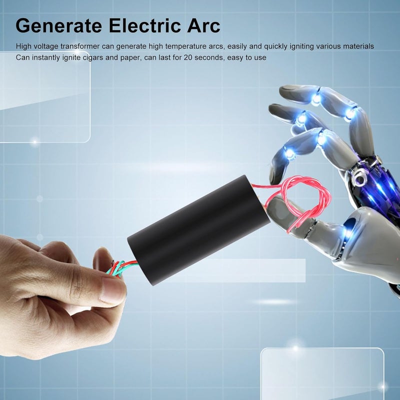 نماذج تصميم متعددة مولد الجهد العالي Yunseity 2 قطعة، DC 3v 6v، محول جهد عالي 700KV، مولد نبض القوس الكهربائي المعزز، للاستخدام في التجارب العلمية والأجهزة الإلكترونية جودة واسعة الاستخدام - Image 2