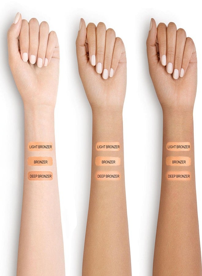 FV Bronzer Powder Long Lasting, Waterproof & Buildable Silky Bronzing Powder, Sunkissed Glow Makeup Finish, Talc-Free Bronzers for Women, Light Bronzer, 0.28oz - Image 3