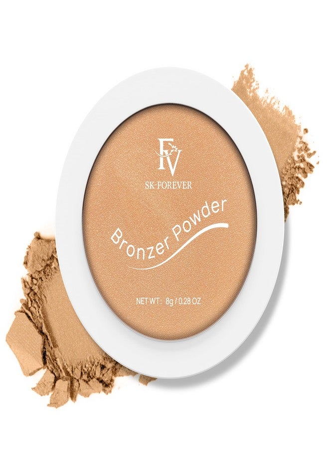 FV Bronzer Powder Long Lasting, Waterproof & Buildable Silky Bronzing Powder, Sunkissed Glow Makeup Finish, Talc-Free Bronzers for Women, Light Bronzer, 0.28oz - Image 1
