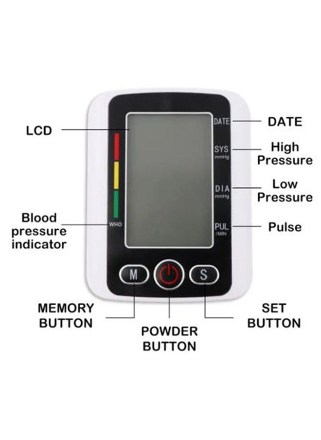 Eworld - Digital Upper Arm Blood Pressure Monitor, Professional Heartbeat Tonometer with Adjustable Cuff, Accurate Readings, IHB Detection and Memory for 2 Users (99 Sets), Portable Health Care Device for Home Use - Image 1