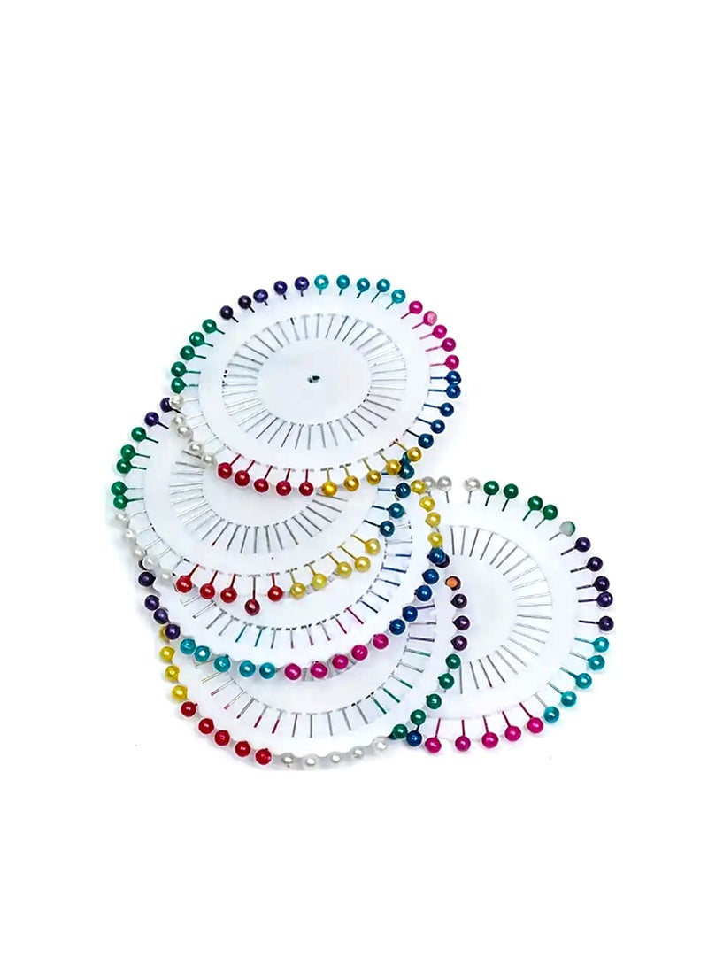 480 Pcs Dressmaker Pins – Multi-Colored Sewing Pins with Round Plastic Heads for Tailoring, Quilting, Crafts & DIY Projects - Image 2