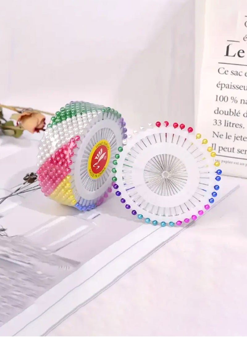 480 Pcs Dressmaker Pins – Multi-Colored Sewing Pins with Round Plastic Heads for Tailoring, Quilting, Crafts & DIY Projects - Image 3