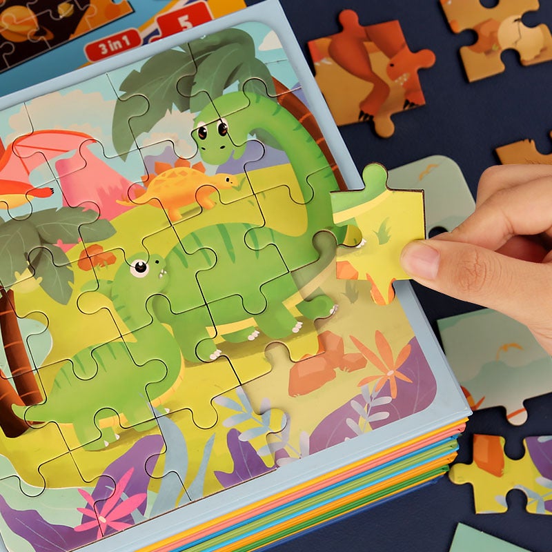 Book Folding Magnetic Advanced Spelling Books Children's Baby Magnetic Early Education Kindergarten Boys and Girls Educational Toys([Package 2] New Advanced Magnetic Puzzle-Fruit) - Image 4