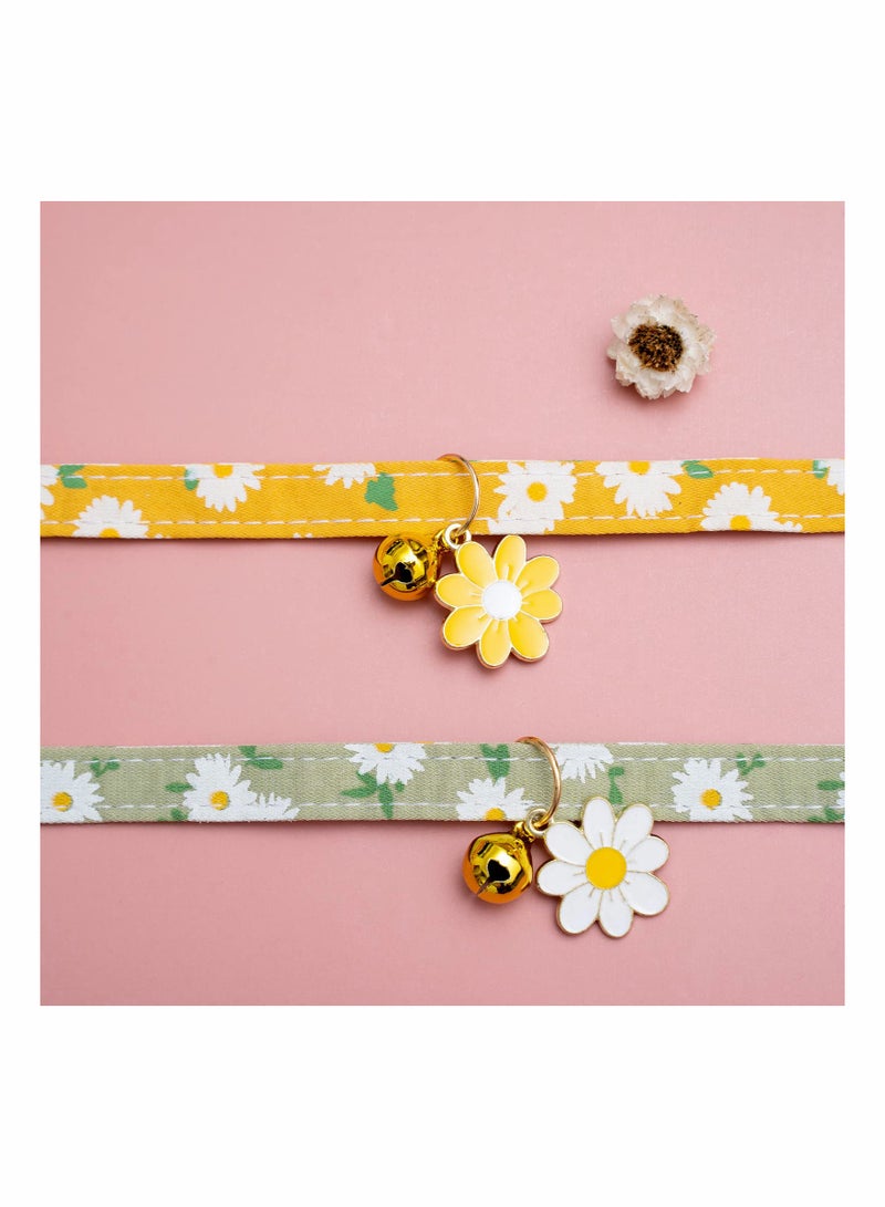 Adjustable Cat Collars with lovely Flower Design and Safety Buckle for Kittens and Small Dogs 2 Pack - Image 5