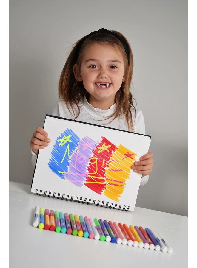 Marvin's Magic NEW x 30 Amazing Magic Pens - Color Changing Magic Pen Art - Create 3D Lettering or Write Secret Messages - Includes 30 Magic Pens - Image 5