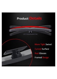 KASTWAVE Rectangle Blind Spot Mirror, 360 Degree HD Glass and ABS Housing Convex Wide Angle Rearview Mirror for Universal Car Fit (Pack of 2)  - Image 3