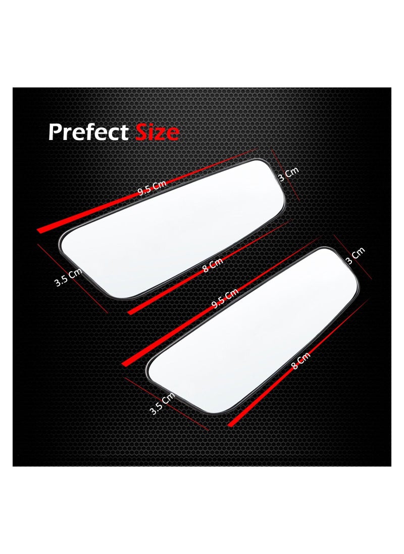 KASTWAVE - Rectangle Blind Spot Mirror, 360 Degree HD Glass and ABS Housing Convex Wide Angle Rearview Mirror for Universal Car Fit (Pack of 2) - Image 1