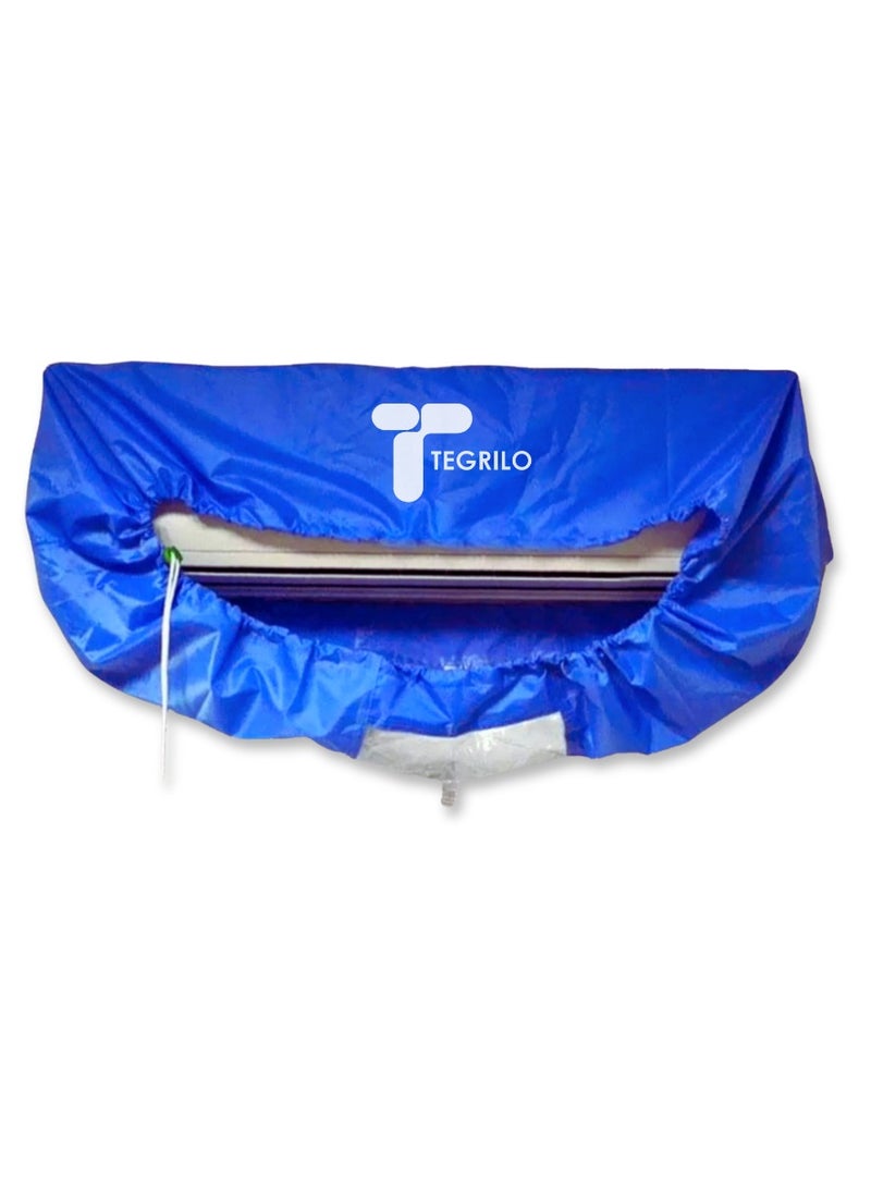 TEGRILO Air Conditioning Cover Washing Wall Mounted Air Conditioner Cleaning Protective Dust Cover Clean Tool Tightening Belt For (2P-3P) (cover without hose) - Image 1