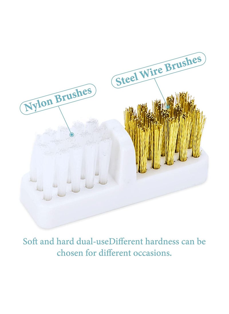 brunson - Nail For Accessories Girls Manicure Home Head Remover Cleaning Equipment Copper Ladies Cleaners Brush Brushes Machine Cleanser Brushes: Cleaner Drill Dual Wire Bit Clean - Image 1