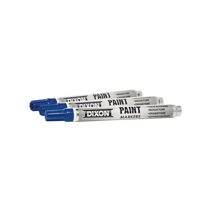 DIXON Industrial Paint Markers, Medium Tip, Box of 12 Markers, Blue (80228) - Image 2