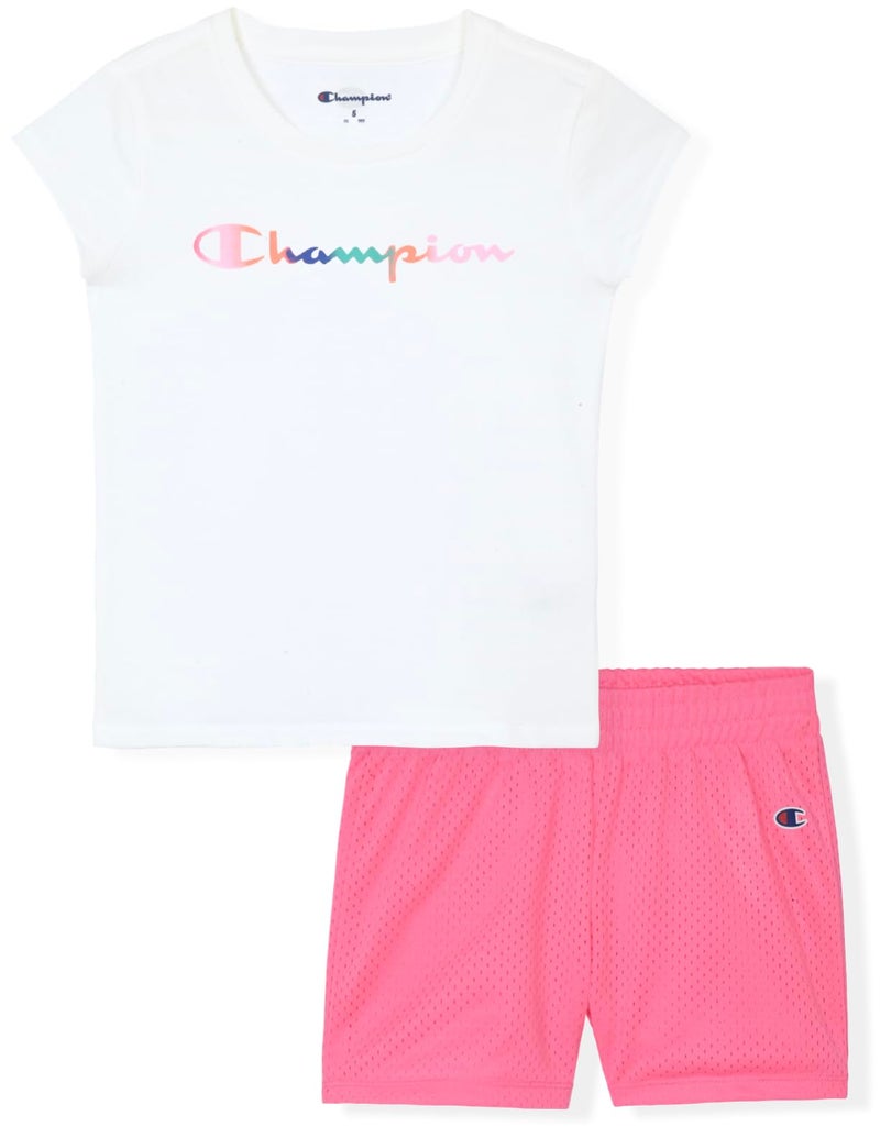 Champion Girls Shorts Sets 2 Piece Short Set for Girls Active Clothing - Image 1