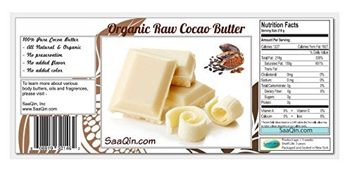 12 Lb Organic Cocoa Butter Pure Raw Unprocessed Incredible Quality and Scent Use for Lotion Cream Lip Balm Oil Stick or Body Butter NonGMO