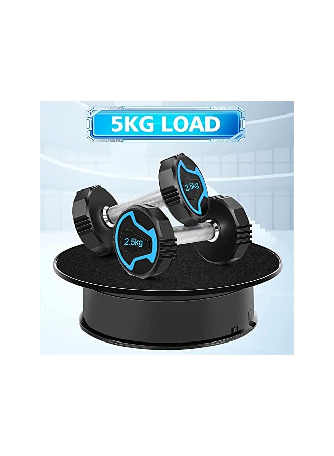 The Bros Motorized Rotating Display Stand, 8" Ultra-Quiet 360 Degree Electric Rotating Turntable Display Stand for Photography Products, Jewelry, Cake,3D Model (Battery Operated, 10LB Load) - Image 3