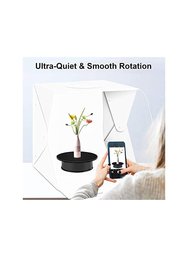 The Bros Motorized Rotating Display Stand, 8" Ultra-Quiet 360 Degree Electric Rotating Turntable Display Stand for Photography Products, Jewelry, Cake,3D Model (Battery Operated, 10LB Load) - Image 5