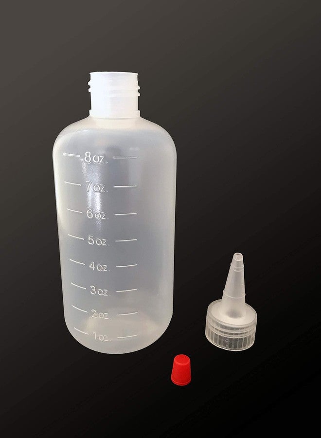 JADEWELL 4 Pack Applicator Bottles with Cap 8oz Oil Bottles for Hair Coloring Dyeing BPA Free - Image 3