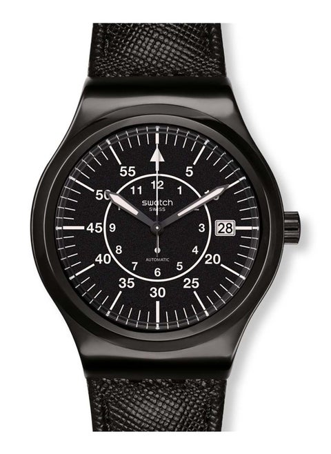 Men Sistem Slate Quartz Movement Water Resistant Wrist Watch - 36 Mm
