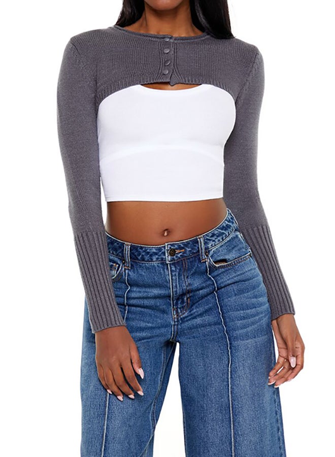 FOREVER 21 Shrug Cardigan Sweater - Image 5