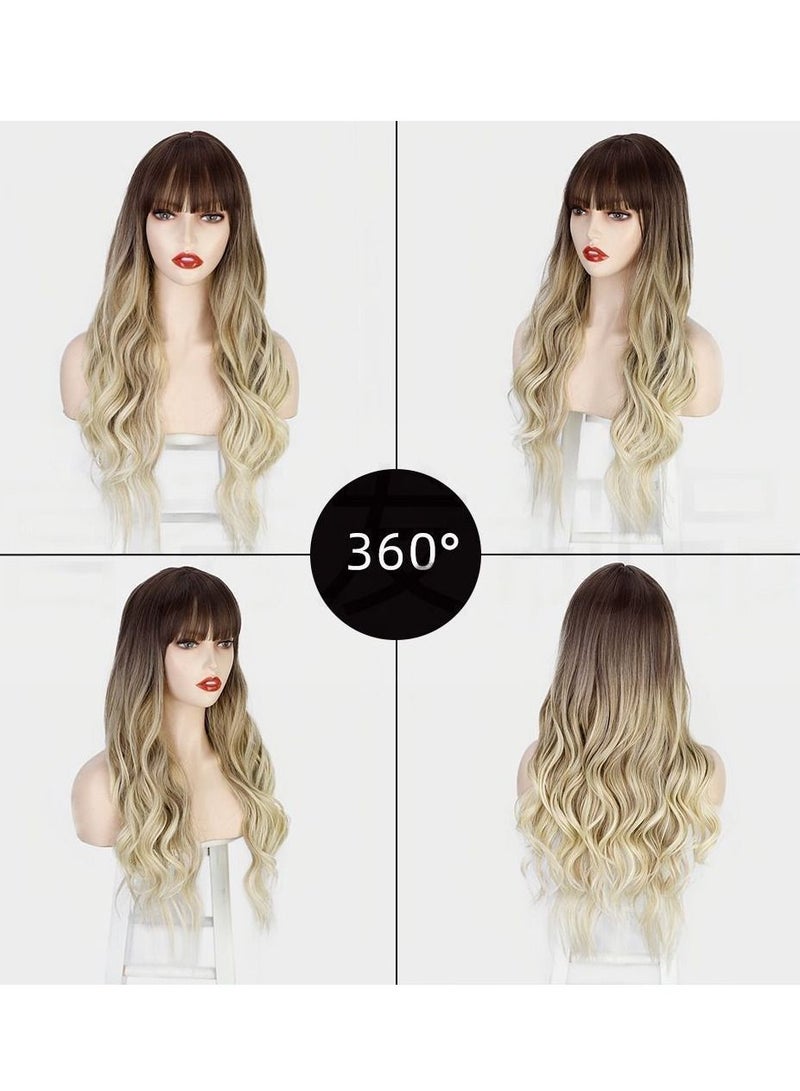 إستيل Estelle طويل مجعد الشعر قصات الشعر المستعار التجارة الخارجية نحيلة أنثى كبيرة الباروكات - Image 4