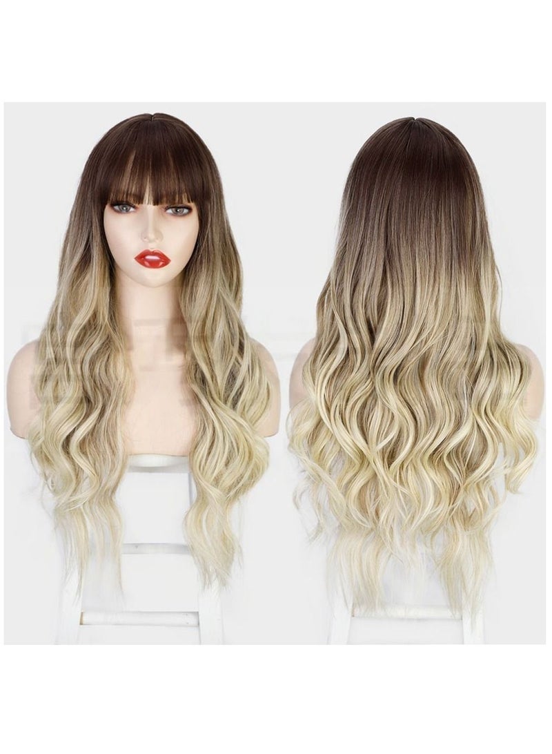 إستيل Estelle طويل مجعد الشعر قصات الشعر المستعار التجارة الخارجية نحيلة أنثى كبيرة الباروكات - Image 3