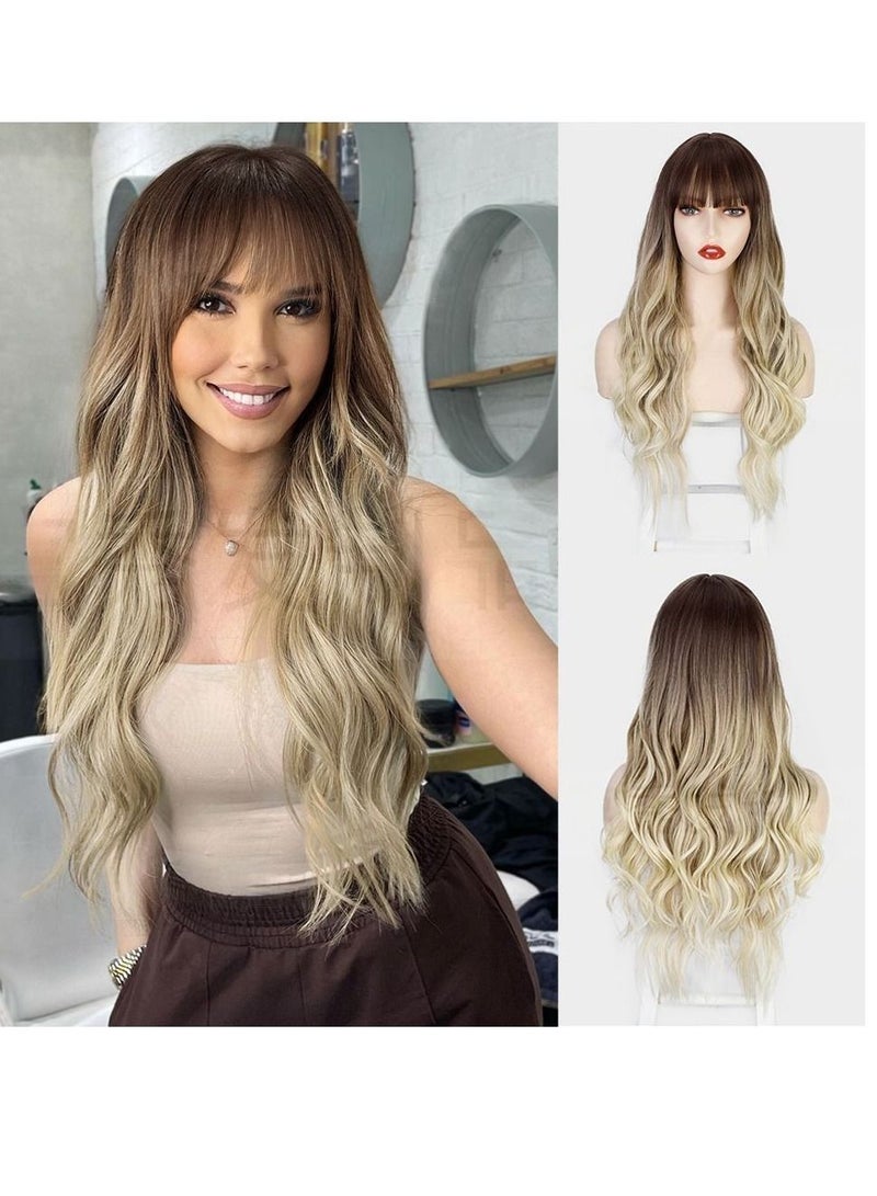 إستيل Estelle طويل مجعد الشعر قصات الشعر المستعار التجارة الخارجية نحيلة أنثى كبيرة الباروكات - Image 1