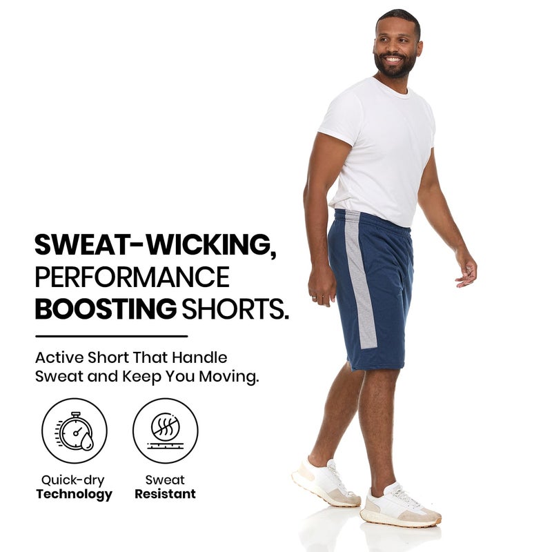 Essential Elements Athletic Shorts for Men - Men's Basketball Shorts - Sports Shorts for Workout, Gym, Running (5 Pack/Set D, Small) - Image 4