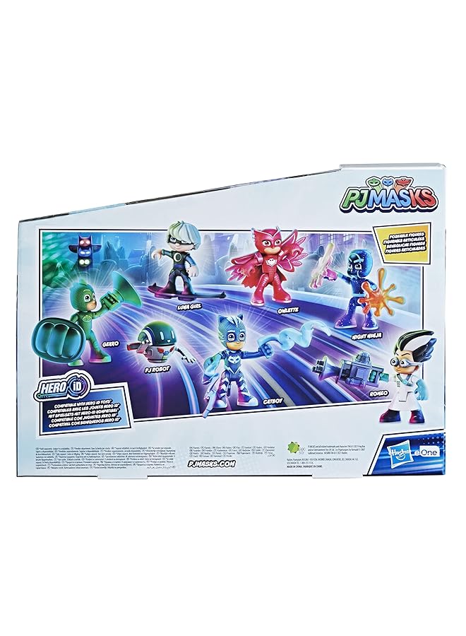 PJMASKS Hero And Villain Figure Set Preschool Toy 7 Action Figures With 10 Accessories Ages 3 And Up - Image 3