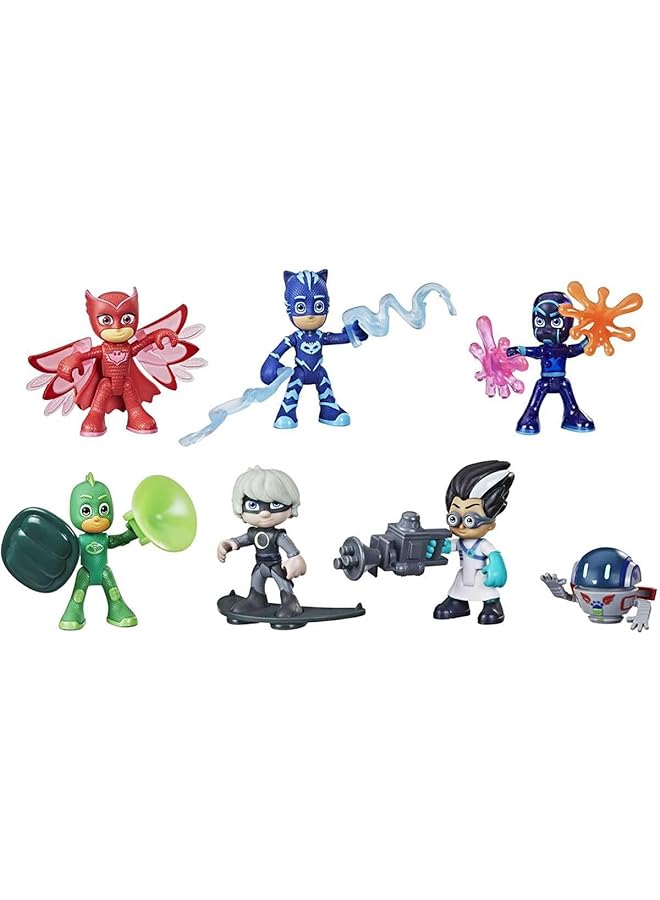 PJMASKS Hero And Villain Figure Set Preschool Toy 7 Action Figures With 10 Accessories Ages 3 And Up - Image 2