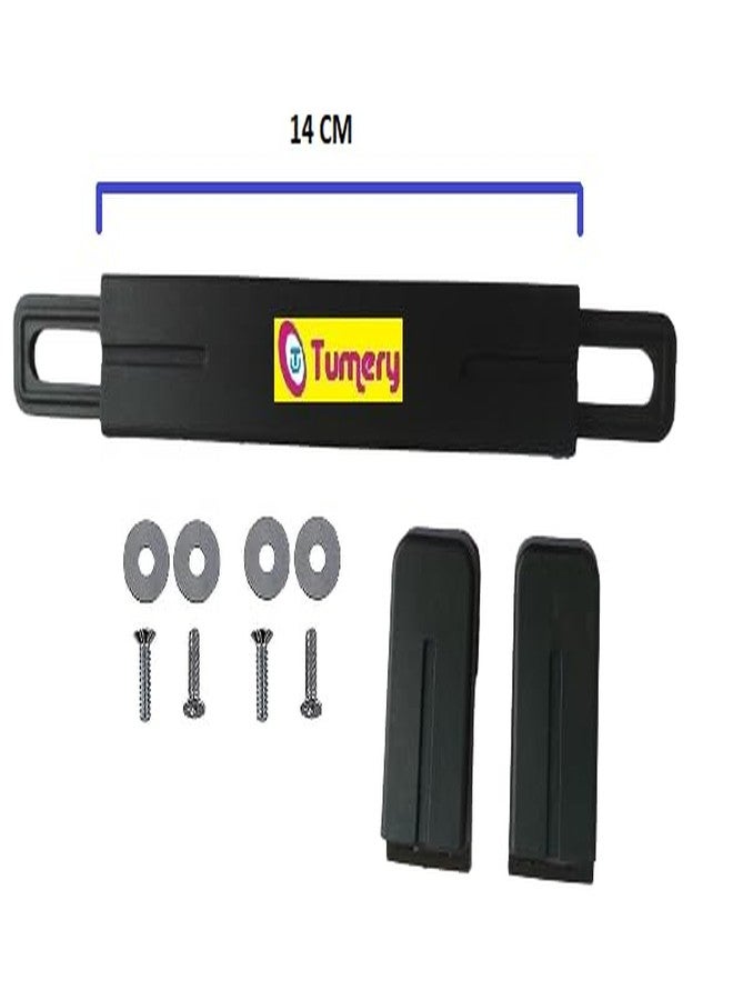Tumery مقبض سحب بديل لإصلاح حقائب السفر Tumery لحقائب VIP Safari و American Tourister و Skybag (مقبض أسود 2 قطعة) - Image 2
