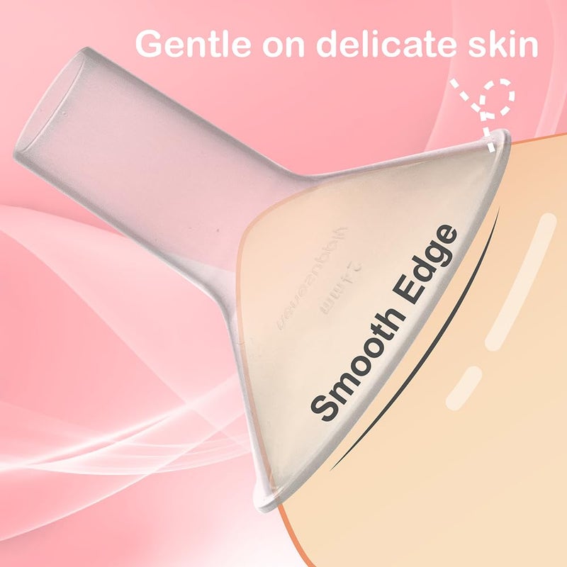 Nenesupply 27mm Flange Compatible with Medela Breast Pump Parts Replace 27mm Medela Flange Accessories Compatible with Pump in Style Parts Symphony Swing Harmony Work with Personalfit Flex - Image 4