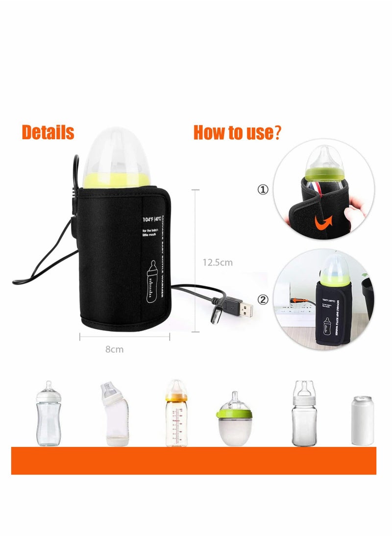 Generic - Portable Baby Bottle Warmer Bag, Insulated Cover for Car, USB Compatible Baby Bottle Insulator - Image 1