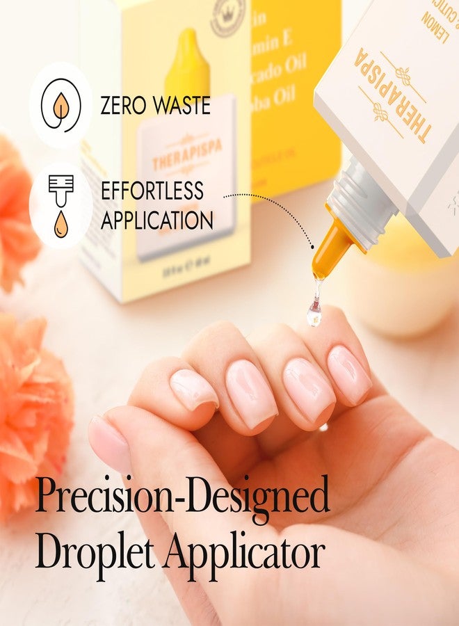 THERAPISPA Nail & Cuticle Oil with Avocado, Jojoba, Biotin & Vitamin E – Nail Growth & Repair Oil for Damaged Cuticles & Brittle Nails (Olive, 2.0 fl oz) - Image 2