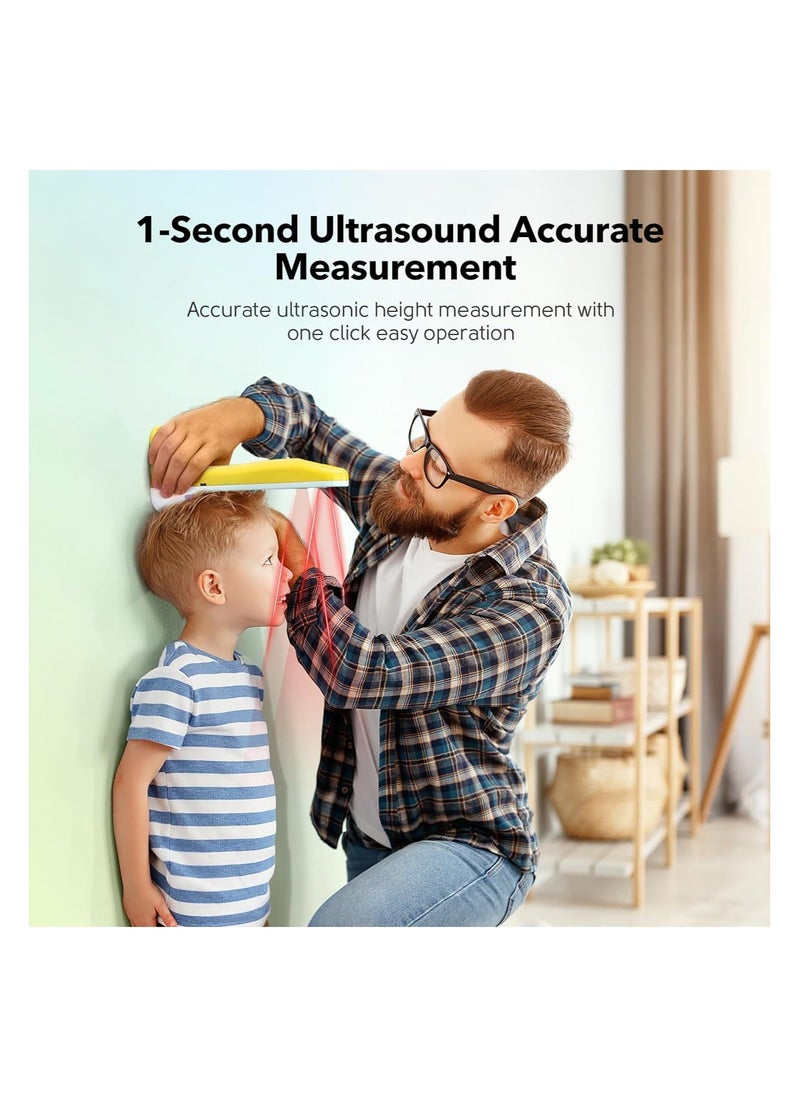 Generic - Ultrasound Body Height Stadiometer, Portable Handheld Cordless Height Measurement Device, with Temperature Display, Precision Room Decor, for Children and Adults 30cm-220cm / 11.8in-86.6in - Image 1