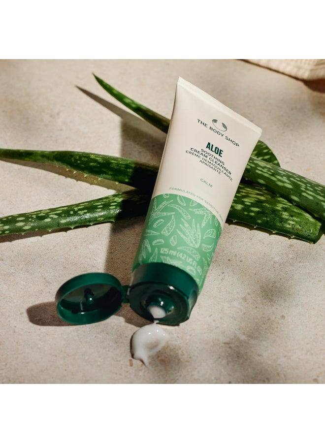 THE BODY SHOP ALOE Soothing Cream Cleanser 125ml - Image 4