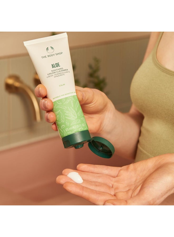 THE BODY SHOP ALOE Soothing Cream Cleanser 125ml - Image 2