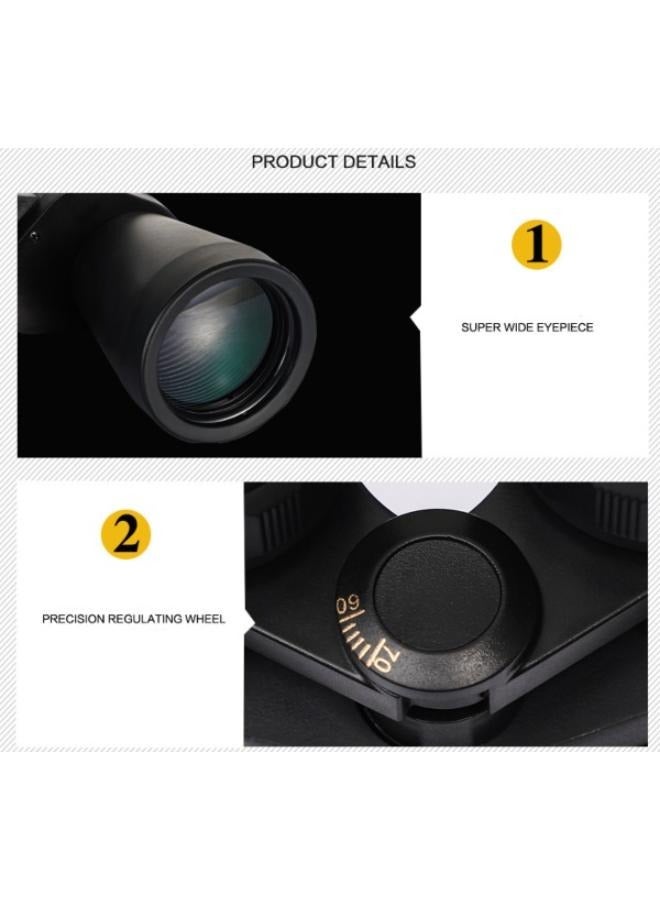 مجهر عالي الوضوح مقاس 20 × 50 مع حقيبة حمل بحزام للأنشطة الخارجية - Image 3